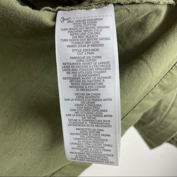 Current/Elliott The Leisure Utility Vest Jacket In Army Green - Picture 14 of 16